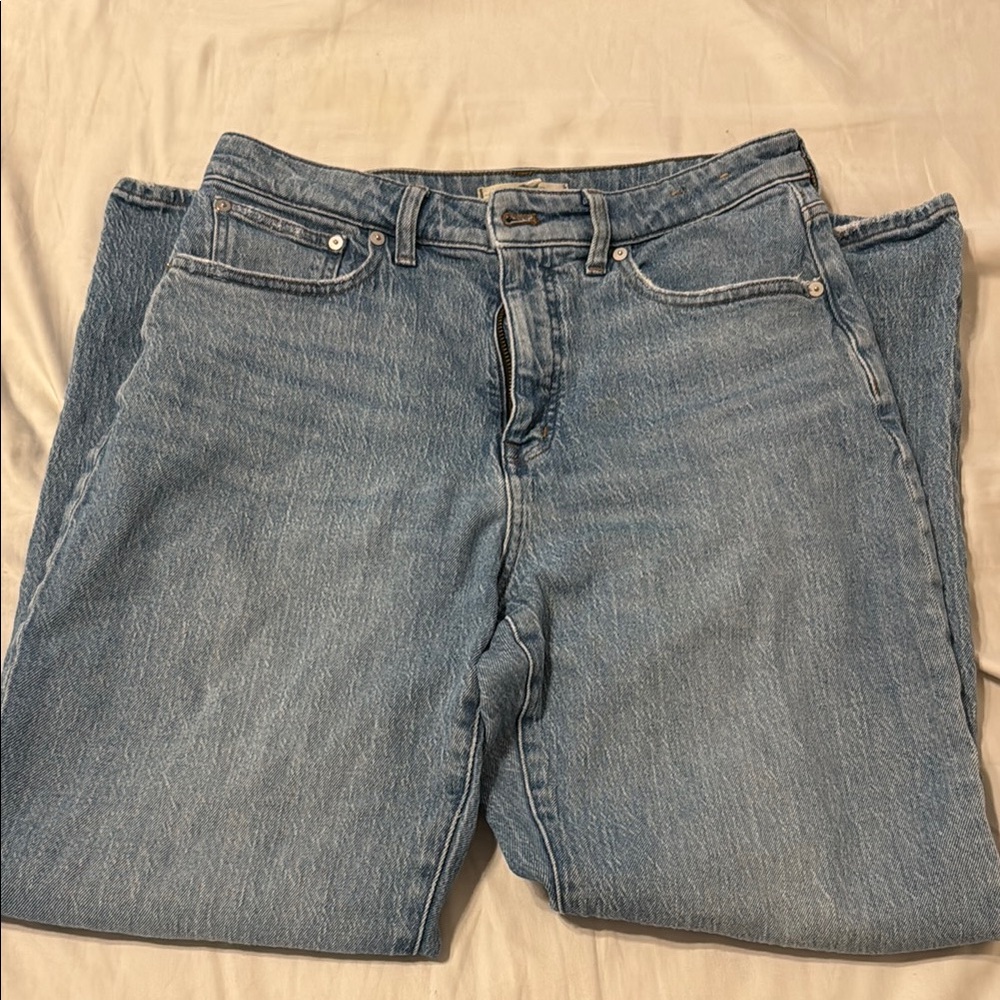 Madewell Women's Curvy 90s Straight Leg Jeans - Light Blue